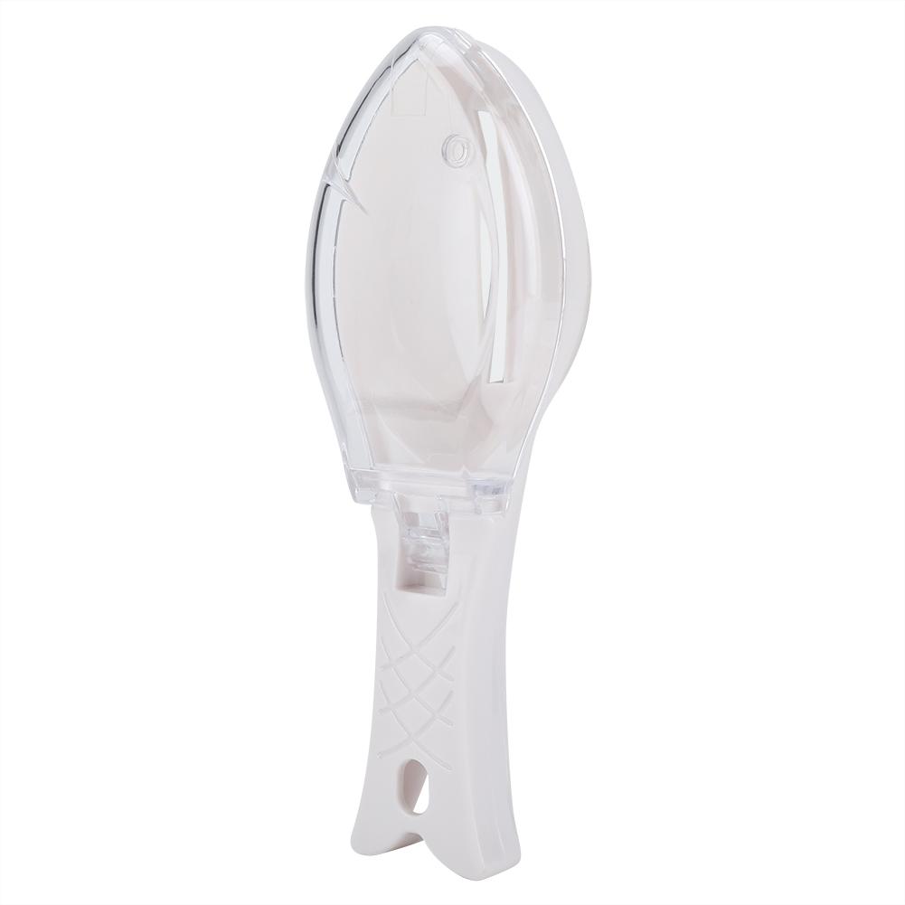 Fast Remove Fish Skin Scraping Brush Plastic Scraper Kitchen Cleaning Fishes Knife(White)