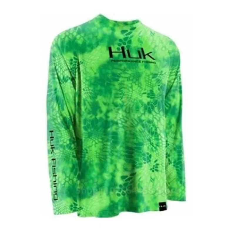 Fishing Suit Men's Crew Neck Long Sleeve Fishing Suit Sea Fishing Quick Drying Breathable Sunscreen Fishing Suit