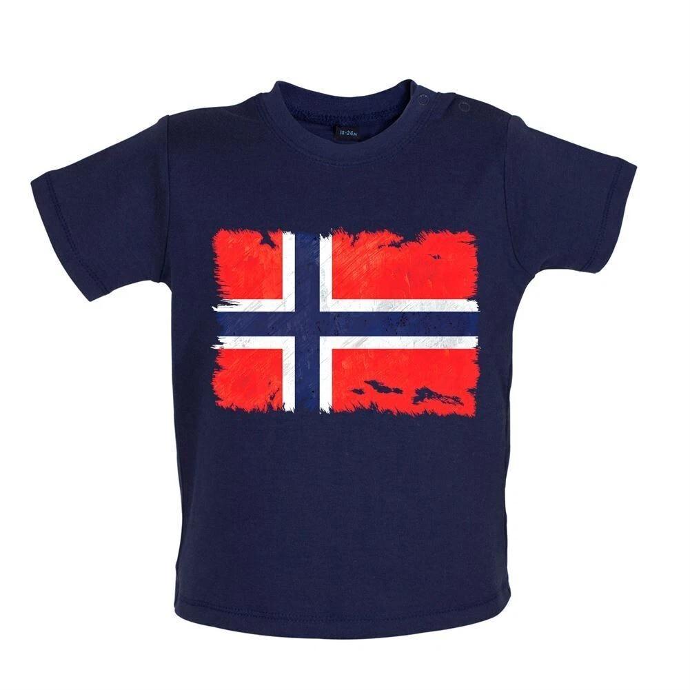 Norway Flag - Kids Baby Kids Boys Girls Unisex T-Shirt / Bodysuit - Norwegian Country Flags Oslo Kingdom 120