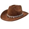 Antique Cowboy Hats For Men Women Wide Brims Fedoras Hat for Music Festival Ridings Camping Headwear Party Essential