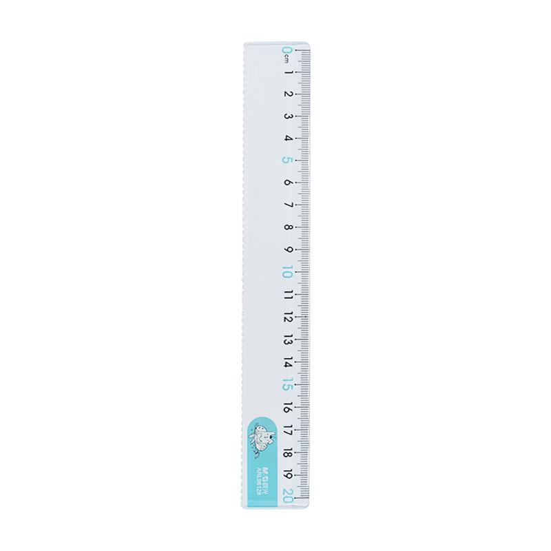 M&G 20cm Wave Edge Straight Ruler with Droopy Rabbit Design