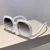 Oversized Round Sunglasses Stylish Vintage Candy Color Frame Women Eyewear  New Brand Design Gradient UV400 Shades