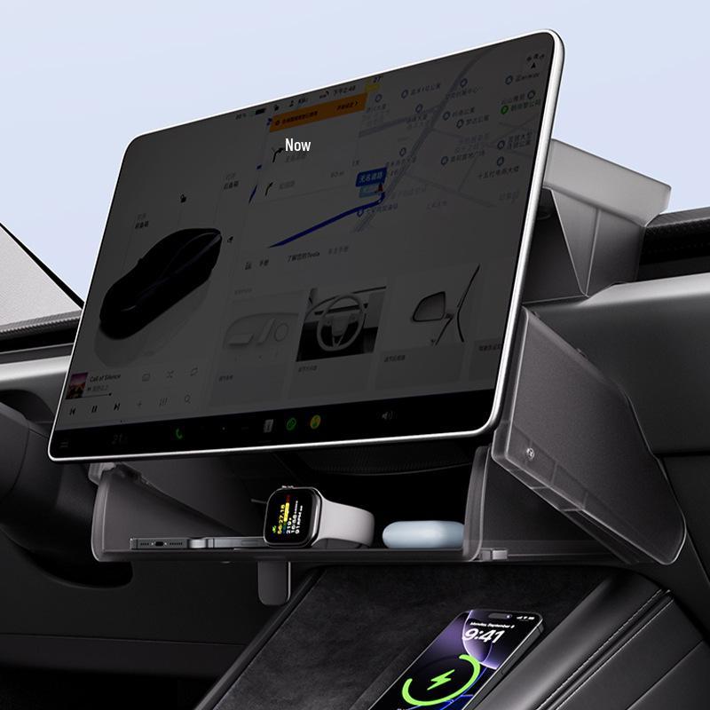 Tesla Model 3/Y Updated Under-Screen Rear Storage & ETC Holder Accessories