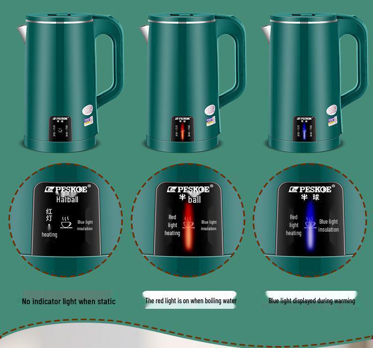 Large Capacity Smart Electric Kettle with Durable Anti-scald Design and Automatic Shut-Off