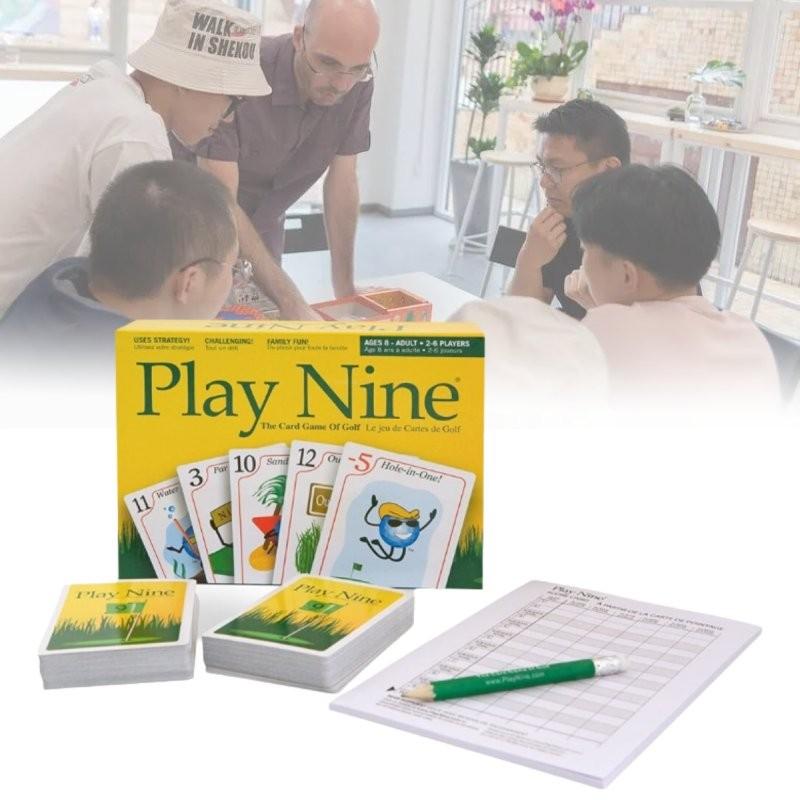 Play Nine English Version Card Game Engaging Family Gathering Golf Style Fun