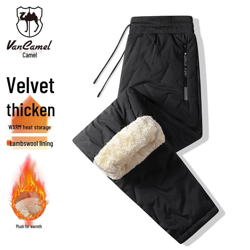 VANCAMEL Men's Winter Sherpa Lined Thermal Pants