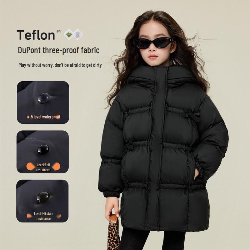 Yuan Yuan Princess Girls  Hooded Winter Puffer Down Jacket 110