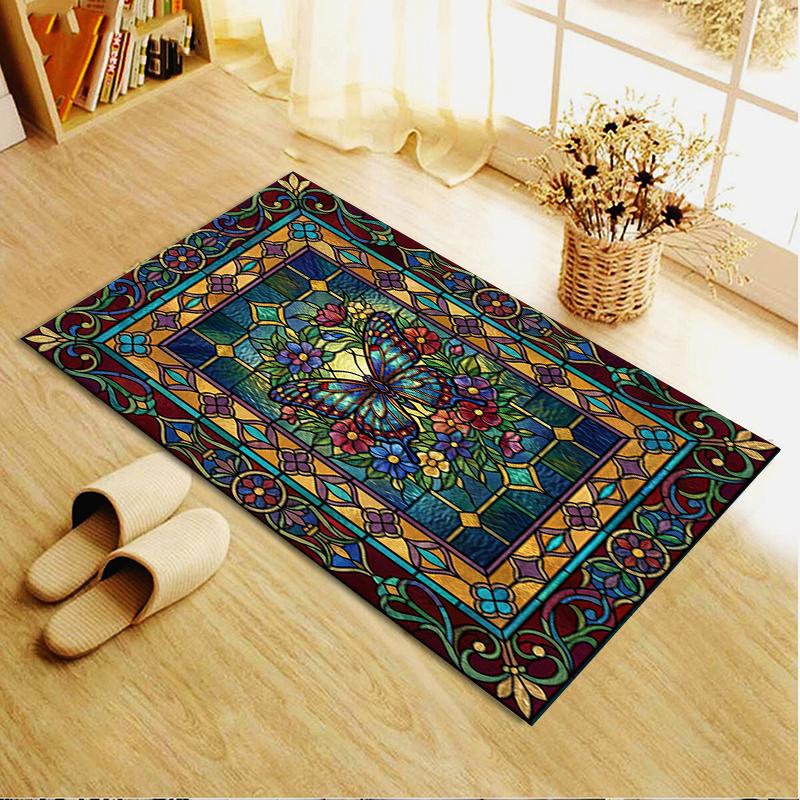 2025 New Butterfly Decoration Carpet Rug for Living Room Bedroom Home Sofa Decoration,Kids play Non-slip Floor Mat17