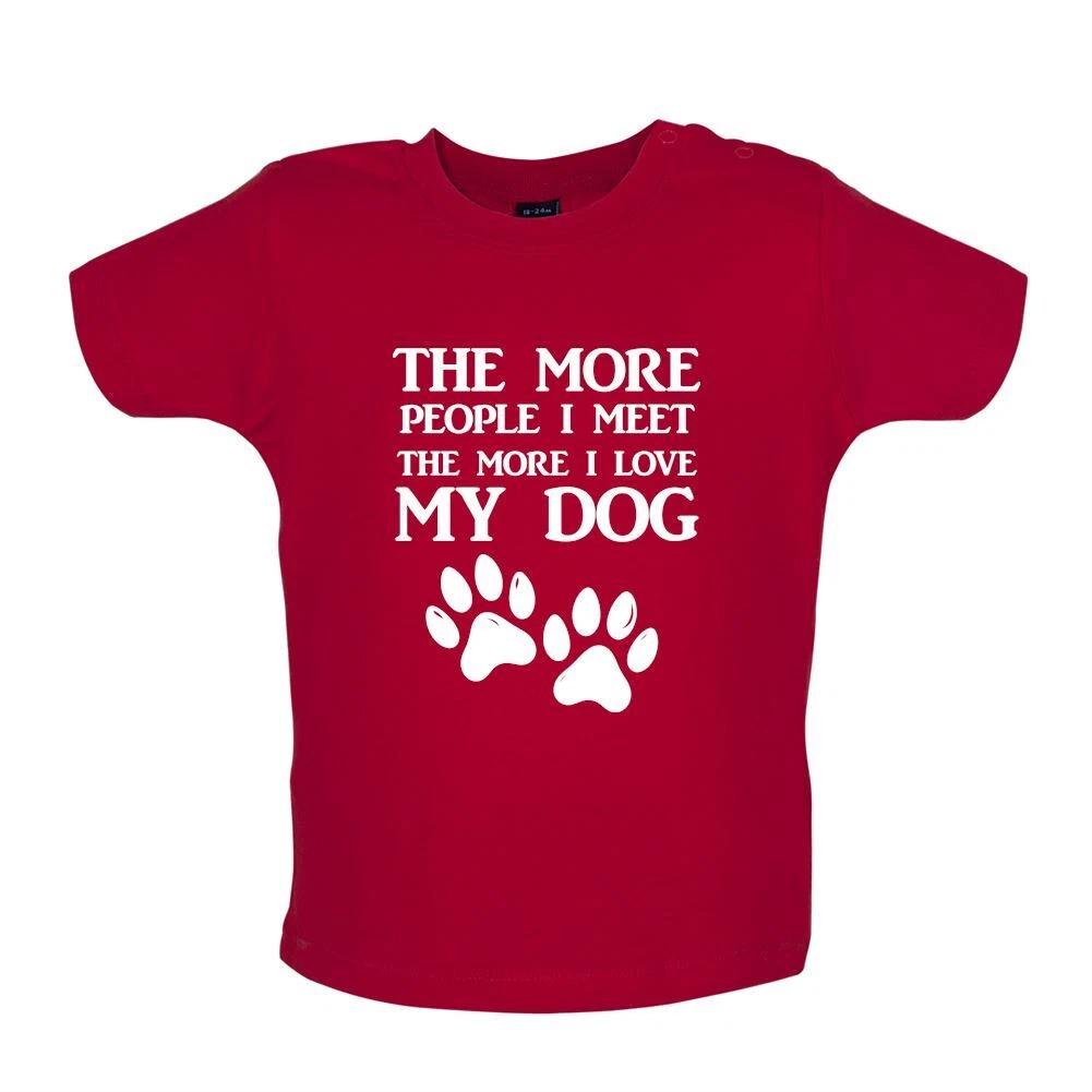 More People I Meet Love My Dog - Baby Kids Boys Girls Unisex T-Shirt / Babygrow - Dogs Pets Pet Love 140
