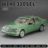 1:24 W140 320Sel Classic Limousine Alloy Diecast Model Car Sound And Light Collection Hobbies Decorations Present