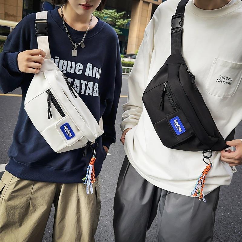 Crossbody Bag Men'S Trendy Brand Breast Bag Sports Cycling Backpack Tooling Bag Boys Students Outdoor Satchel Women'S Tide