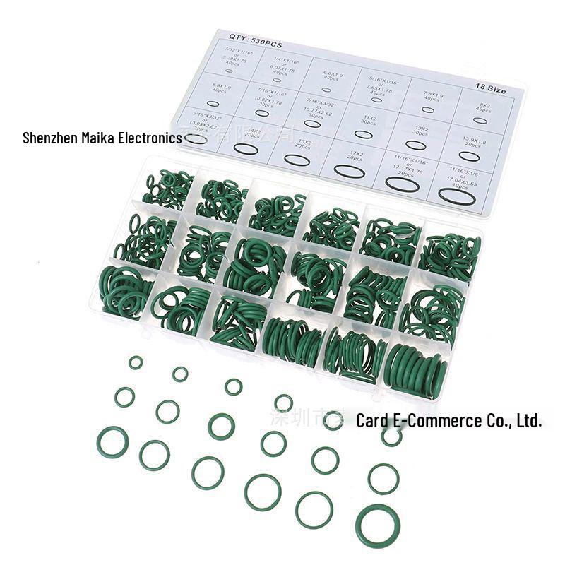 Green Nitrile O-ring for Car AC Compressors - High Temp Resistant Sealing Ring, 530/270PC