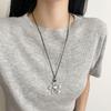 Y2K Long Chain Necklace Chain Sweater Chain Cute Metal Flower Necklace  Wedding