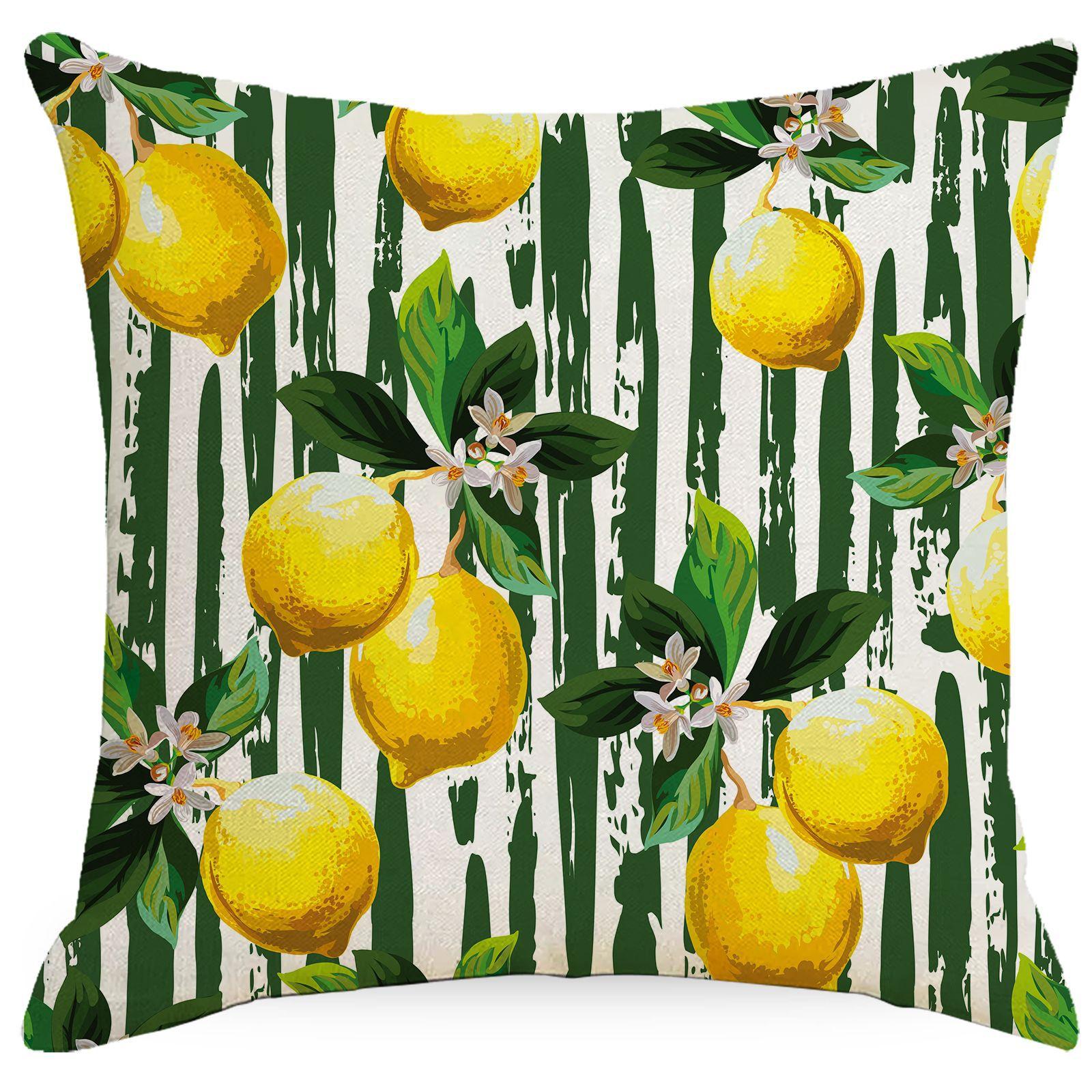 

Новый Летний Лимонно-Зеленый Льняной Наволочка Принадлежности Домашняя Подушка Наволочка 45 * 45Cm without pillow core