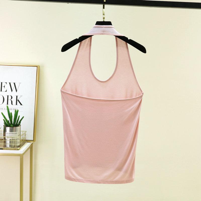 Modal U-Neck Halter Tank Top Sexy Sleeveless Halter Camisole for Outerwear Skin-Friendly Bare-Skin Feeling Base Layer Tops Pilates & Yoga Wear
