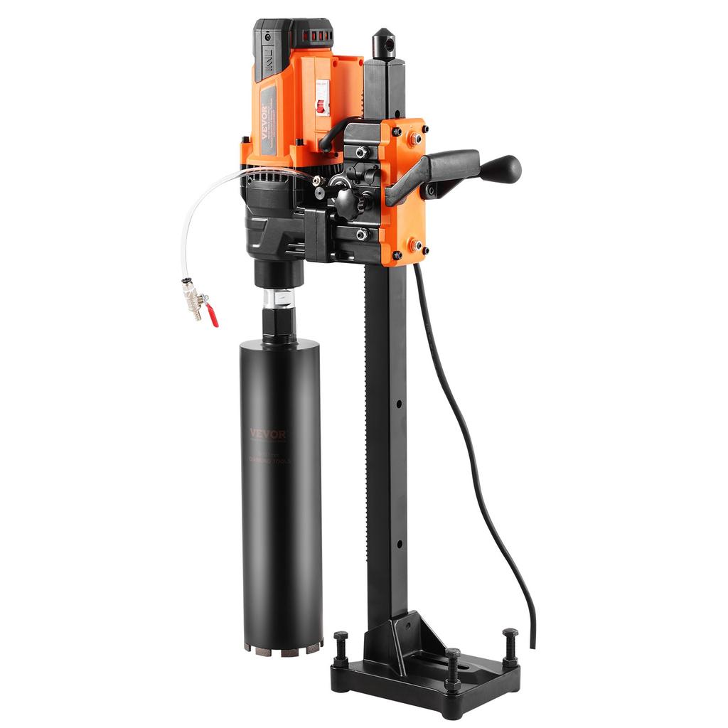 VEVOR Core Drill Machine 2.03-24.9 cm Dia 3200W Diamond Core Drill Rig with Stand