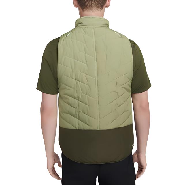 Nike Colorblock Staande Kraag Rits Slim Fit Mouwloos Vest Unisex Bovenkleding Groen DD5648-334