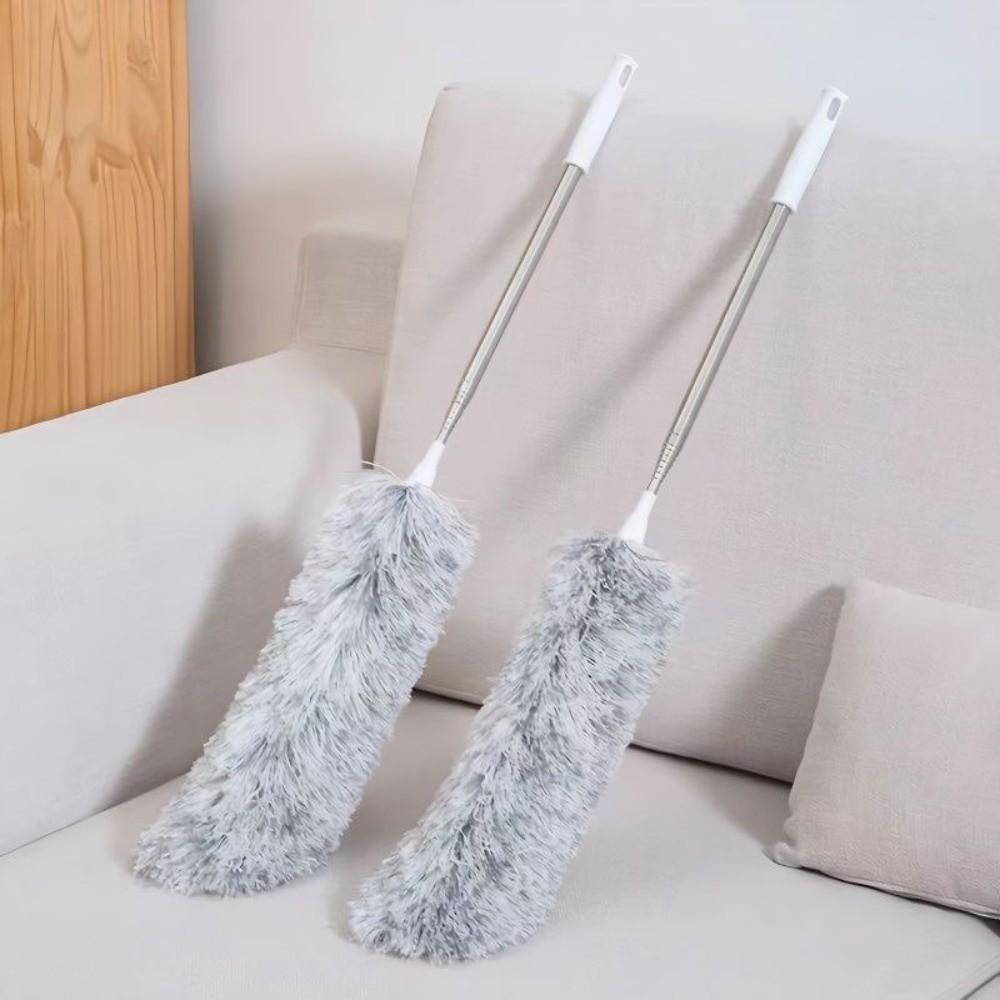 Adjustable Length Dust Brush Long Handle Room Cleaning Duster Durable Microfiber Duster Wand Home