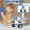 Remote control robot toy for kids with rechargeable battery, music, LED eyes, walkie-talkie function