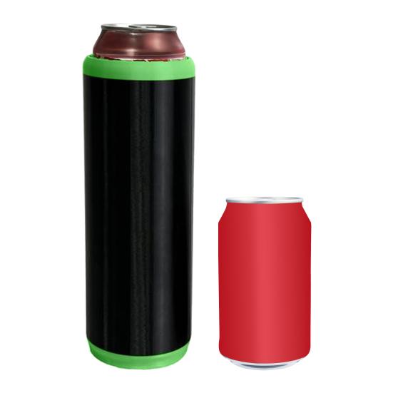Dual Can Holder for Beer Soda Insulated PLA Can Cooler with Ergonomic Grip Quick Reload Outdoor Event Accessory
