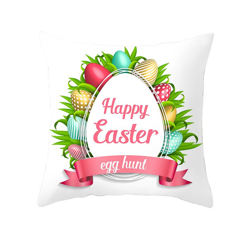 New Easter Bunny Pillow Cover Festive Home Decor Pillow Cover