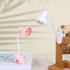 Flower Shaped Clip On Led Reading Light Desk Lamp Mini Eye Protection Book Lamp Warm Soft Light For Dorm Bed Desk Study Decor