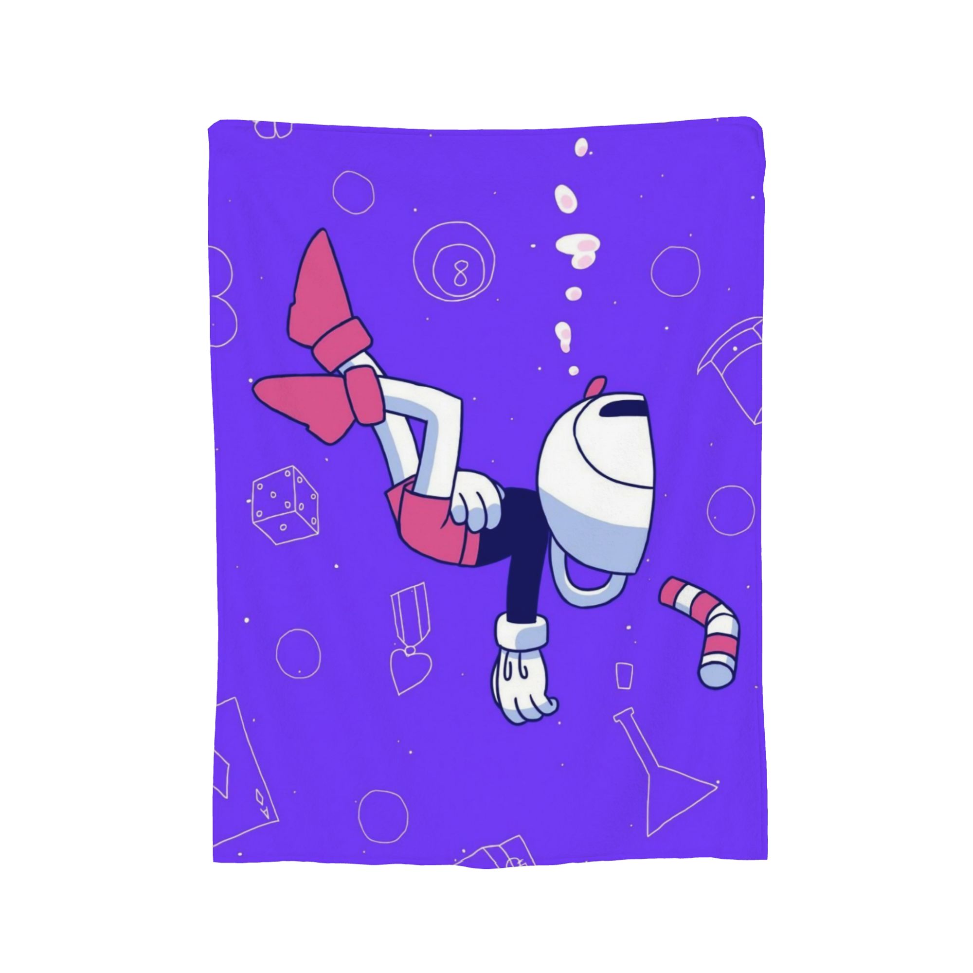Cuphead and Mugman Blankets Fleece All Season Retro Games Multifunction Warm Throw Blanket for Bed Couch Bedspread 130x150cm
