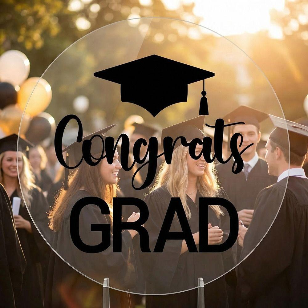 Felt Material Congrats Grad Letter Sign Sticker Graduation Party Backdrop  Home Decoration
