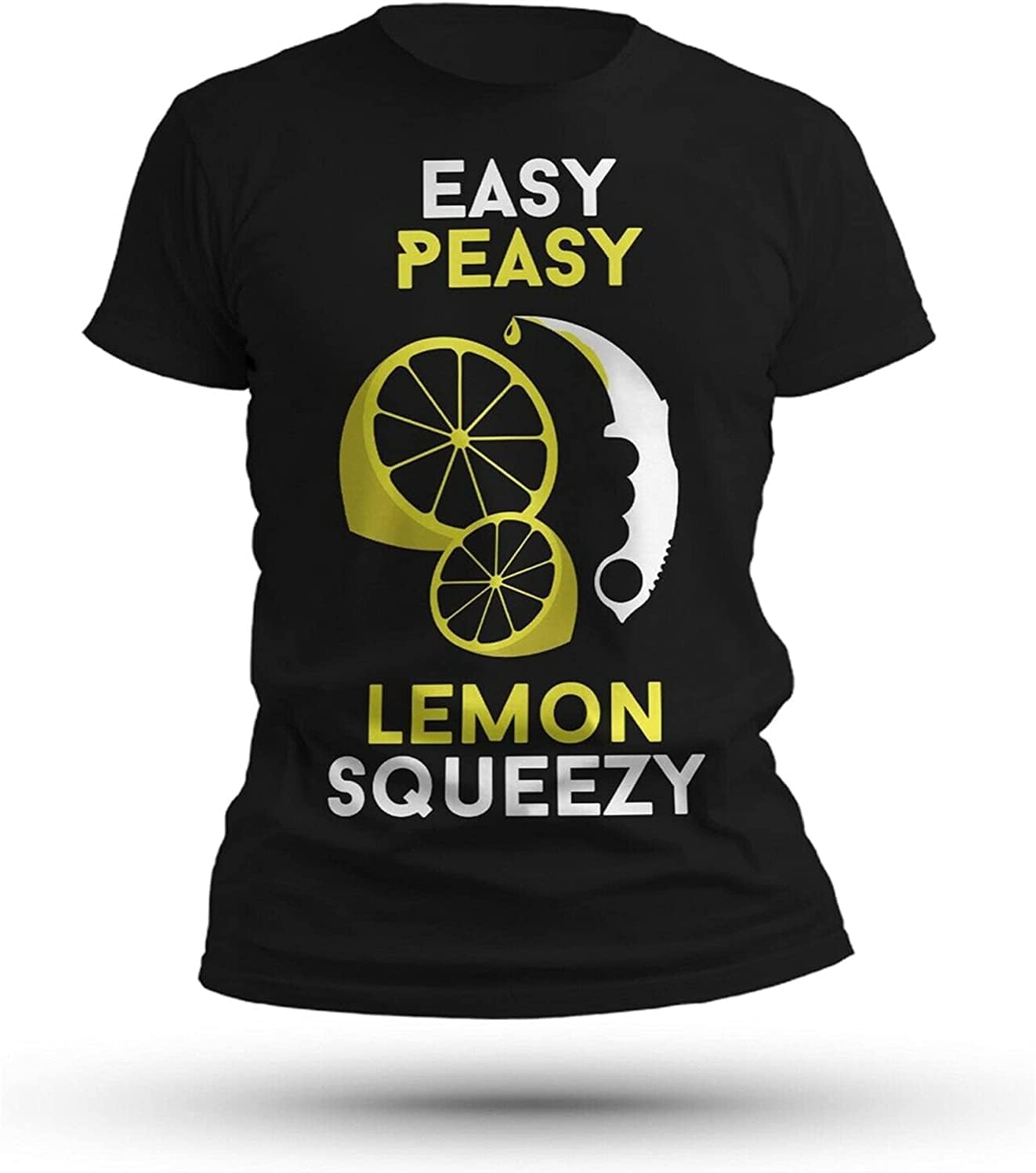CS GO Gaming T-Shirt Easy Pasy Lemon Squeezy Counter Strike M чёрный