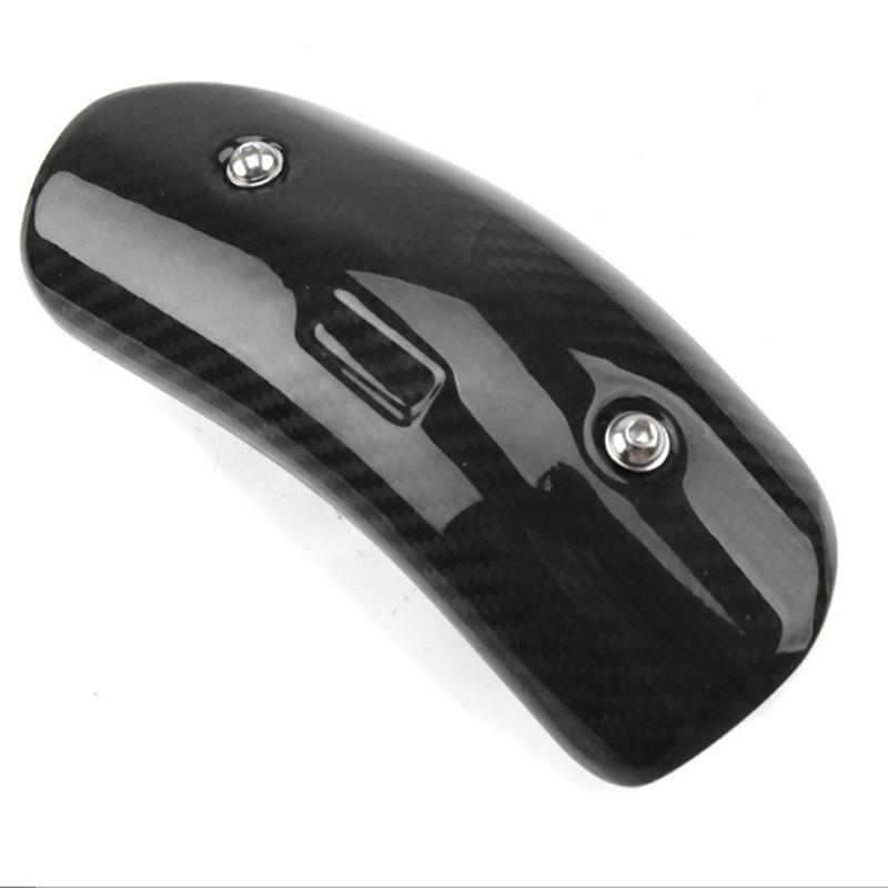 Motorcycle Carbon Fiber Exhaust Cover Muffler Heat Shield Pipe Guard Fairing For Yamaha Kawasaki Honda