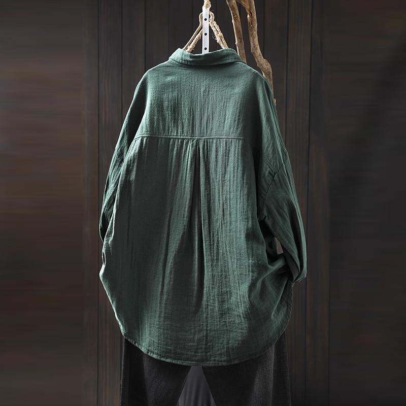 Women Long Sleeve Casual Shirt Arrival Spring Turn-down Collar Loose Female Basics Cotton Tops Shirts