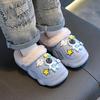 EVA Kids' Waterproof Cotton Slippers: Non-slip, Velvet-Lined, Removable Liner for Warmth, Ideal for Autumn/Winter Homewear.