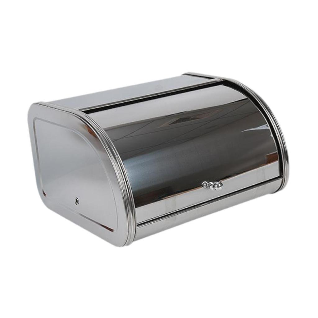 Bread Box Bread Keeper Bread Holder Multipurpose Bread Container with Roll Top Lid for Bakery Cafe Kitchen Counter