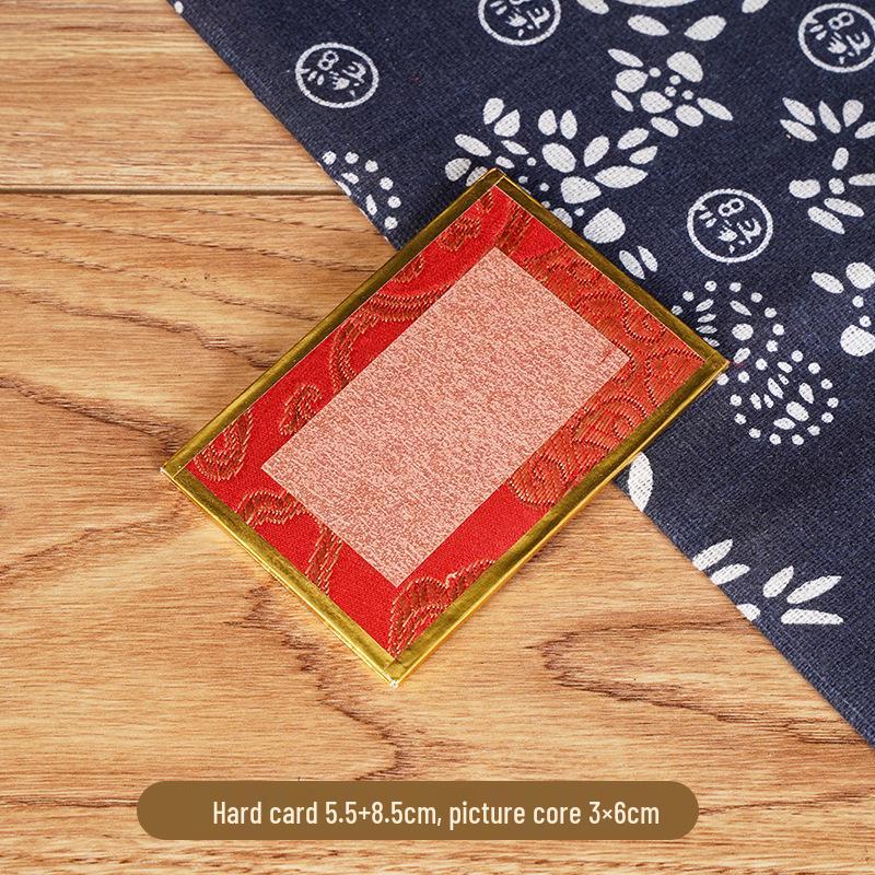 Calligraphy Desk Ornament: Creative Song Brocade Display, Xuan Paper DIY Card, Decorative Cultural Picture Frame Gift