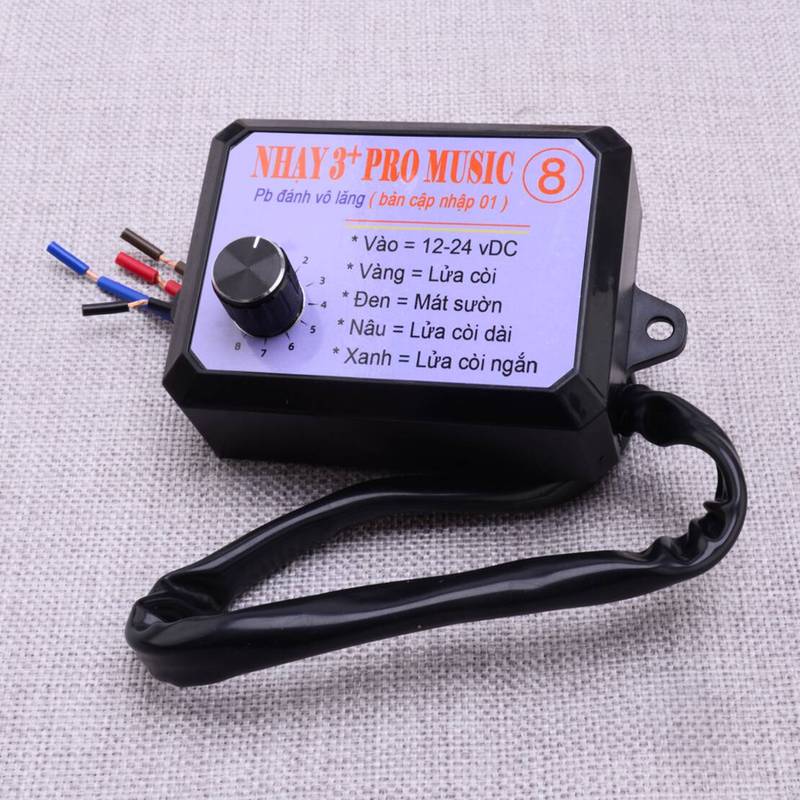 Motorcycle Car Marine Boat Nhay 3+Pro Music Rapid Horn Relay Controller 12-24V 8Tones