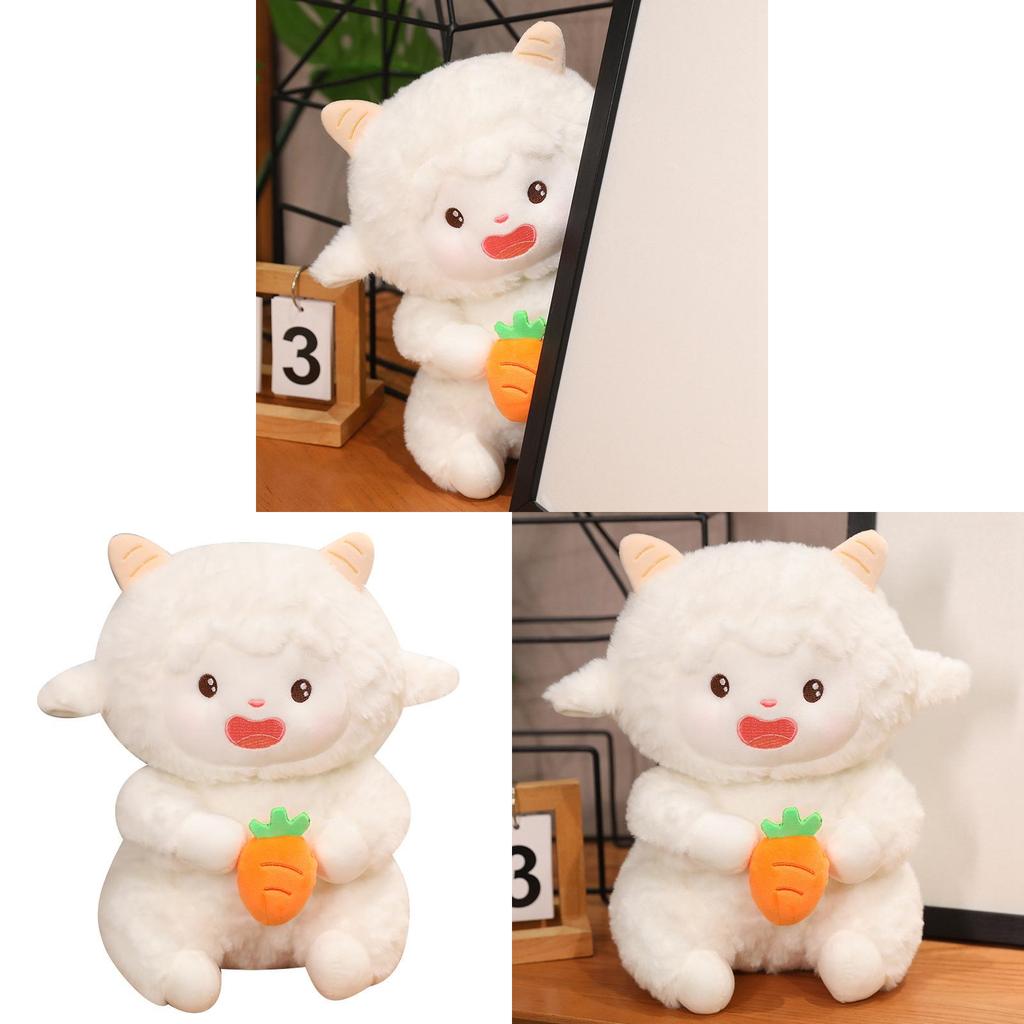 Adorable Jointed Sheep Plush Toy Soft Cuddly Stuffed Animal For Girls Gift