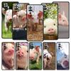 Phone Case For Xiaomi Redmi Note 14 13 12 5G 11 10 Pro Plus 4G 9S 9 14C 13C 12C 10C 9C 9A Soft TPU Cover Cute Little Pink Pig