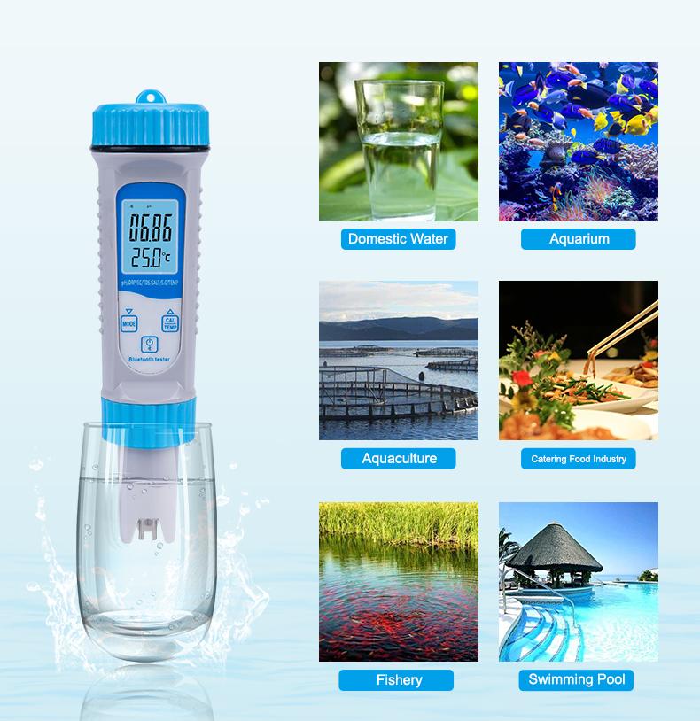 Water Quality Tester PH Tester Water Digital 7 In 1 PHORPECTDSSALTS.GTEMP Digital Water