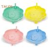 4-Pack Silicone Ice Cream Holders Leakproof Cones Popsicle Stands with Straw Holes BPA-Free Popsicle Stickiness Catcher for Melted Treats