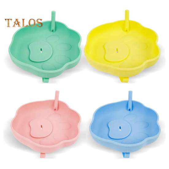4-Pack Silicone Ice Cream Holders Leakproof Cones Popsicle Stands with Straw Holes BPA-Free Popsicle Stickiness Catcher for Melted Treats