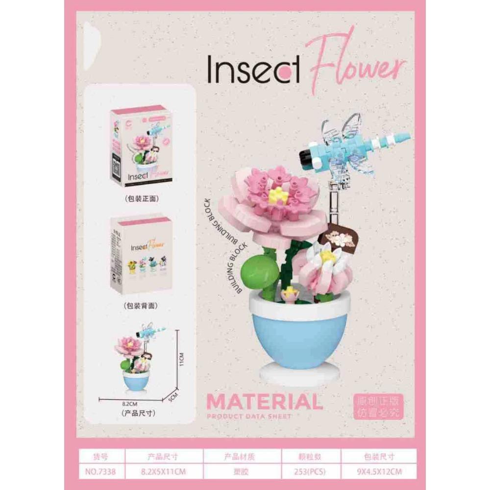 Kytice Květin Dospělý Konstrukce Vánoční Strom Stavební Kostky pro Děti 7 až 10 Let Mini Sestavené Kostky Dárky pro Dívky