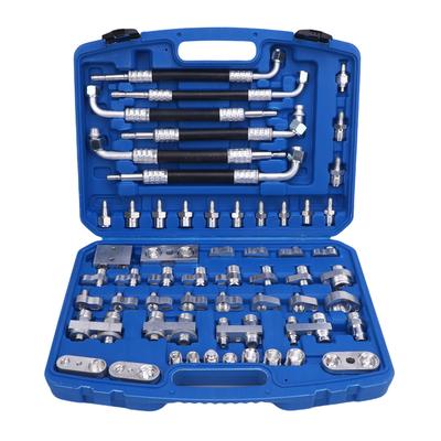 Kit 56 buc Testare Scurgeri Aer Condiționat Auto Alamă Instrument Detectare Scurgeri Aer Condiționat Kit Reparare pentru Mașină Camion Auto