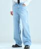 ZPLISH Semi-Wide Pm Denim Pants Light Blue