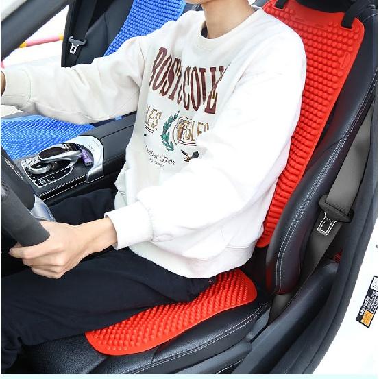 Cool Breathable Silicone Car Seat Cover Cushion Lumbar Back Support Massage Universal Summer Silica Gel Back Rest for Nissan