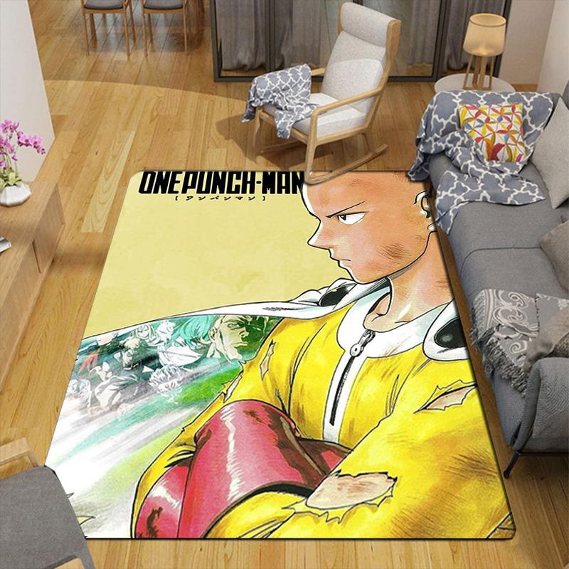 One-Punch Man Rug Floor Mat for Living Room or Bedroom Soft and Comfortable Carpet a Gift for Birthday and Holiday.DFF0925501