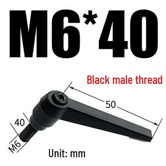 Adjustable Ratchet Handle L-Shaped Wrench with M5/M10/M16 Set Screw 7-Shaped Quick Lock Bolt