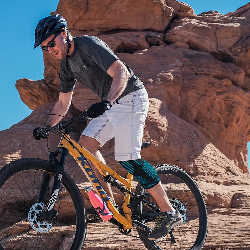 Genouillère Sangle Rotule Support Médial Ménisque Solide Protection Compression Silicone Fitness Boxe Course Genouillères Sport