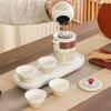 Ceramic Kungfu Tea Set with Canister Porcelain Teaware Portable Travel Tea Set  Business Gifts