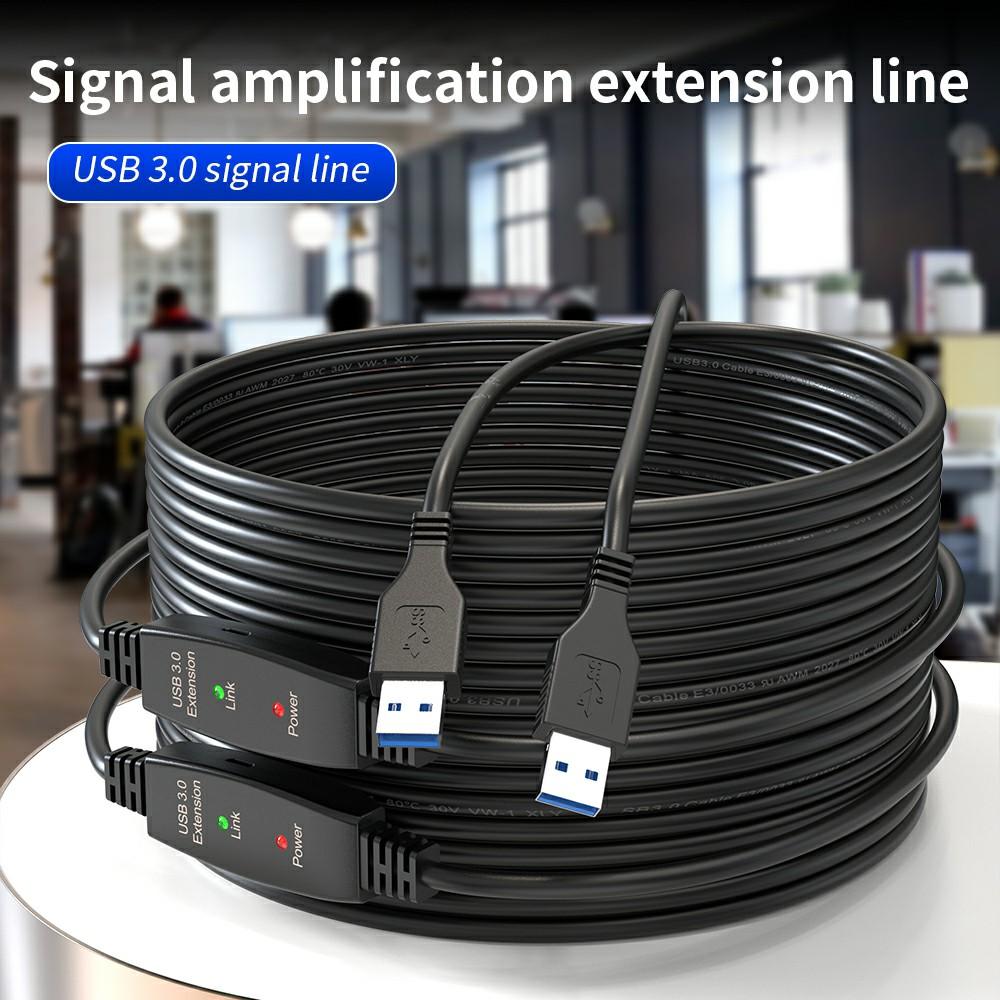 

U3AA 10m USB3.0 Male to Male PVC Extension Cable for Conference Camera Mouse Scanner As Shown A