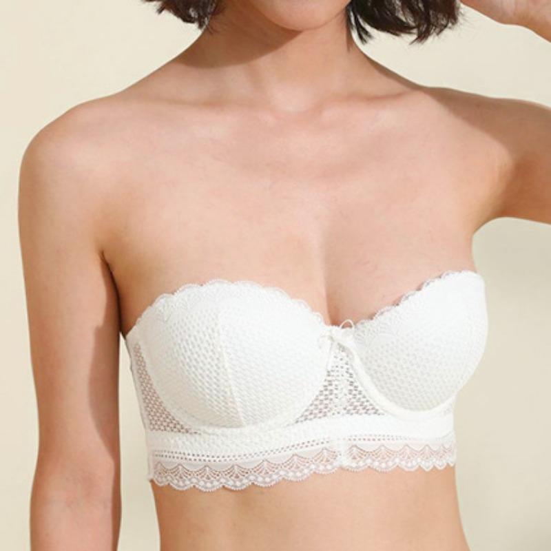 Lenjerie de corp pentru femei Sutien de vară din dantelă franceză Sutien sexy cu inel din oțel moale adunat pentru fete